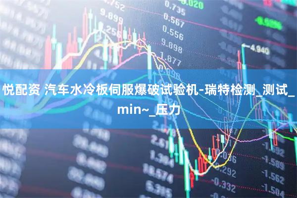 悦配资 汽车水冷板伺服爆破试验机-瑞特检测_测试_min~_压力